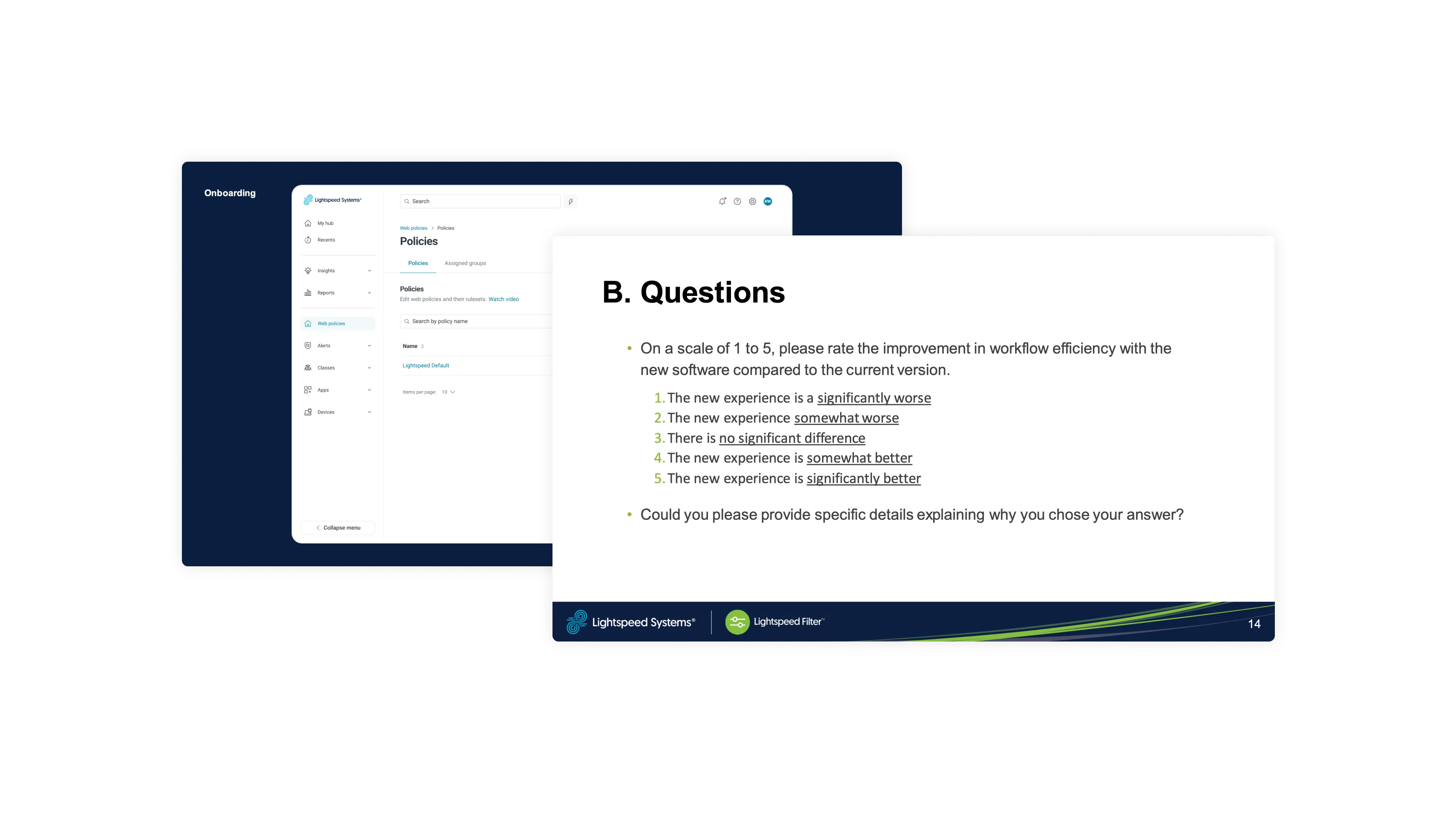High value client user study
